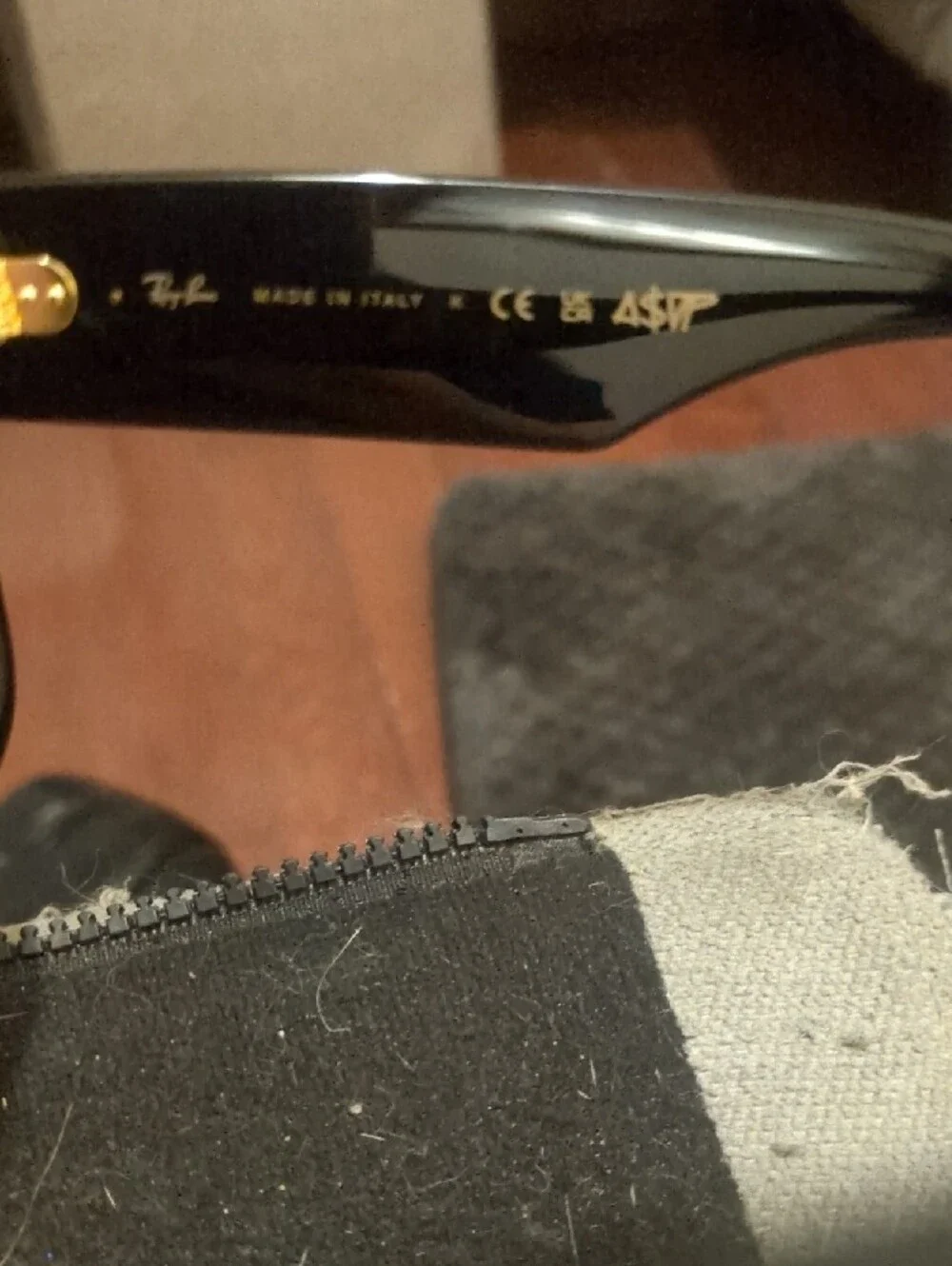 Ray-Ban Black Square Sunglasses with Dark Lenses